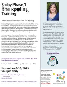 Flier for November 2019 BSP Phase 1 training in Keene, NH